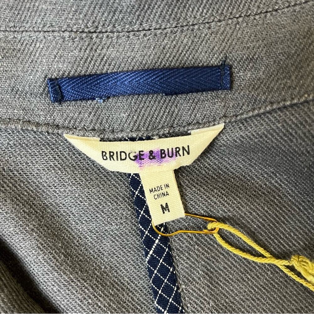 Bridge & Burn Grey Button Front Blazer Jacket Med… - image 6